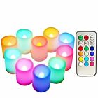Multi Color Changing Votive Flameless Candles With Remote And Timer - Battery...