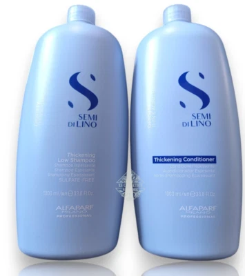 Alfaparf Semi Di Lino  DENSITY  Thickening Low Shampoo&Conditioner 33.8 DUO NEW - Image 1 of 2