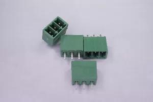 Lot of 4 x 1843619 Phoenix PCB Terminal Block 3 Pos 1 Row Vertical Male 3.5mm - Picture 1 of 4