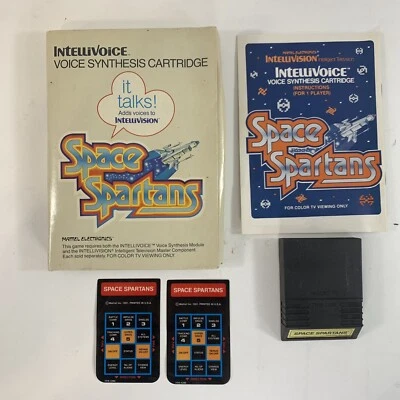 Space Spartans (Intellivision, 1982) Game Box Manual Overlays Complete - Image 1 of 4