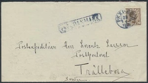 DINAMARCA. 1925. Christian X. Shipmail, sueco PKXP y FRÅN DANMARK (PK1396) - Imagen 1 de 2