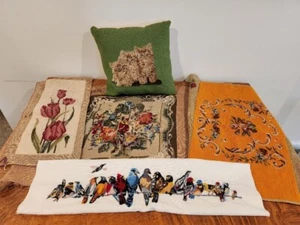 Vintage Nadelspitze Projekte, Nadelspitze Platten (4), Katze Nadelspitze Kissen - Bild 1 von 9