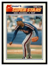 1990 Topps Kmart Super Stars #10 DOC GOODEN New York Mets ~D3T