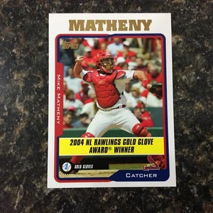2005 Topps #705 NL GG Mike Matheny St. Louis Cardinals - Picture 1 of 2