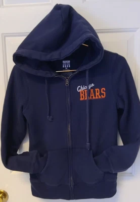 Chaqueta con Capucha CHICAGO BEARS PARA Mujer Talla M Cremallera Completa Logo en la Espalda - Buen ESTADO Foto 1 de 4