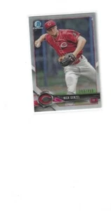 2018 BOWMAN CHROME NICK SENZEL REFRACTOR REDS 203/499 - Picture 1 of 1