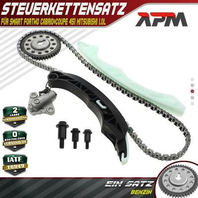 Set Catena Trasmissione per Smart Fortwo Cabrio + Coupe 451 Mitsubishi Mirage A0 - Immagine 1 di 4