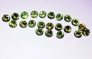 Natural Peridot Round Cut Lot Approx. 5x5 mm 20 pcs Loose Gemstone ~Free Gift - Picture 1 of 10