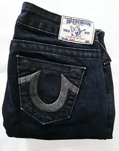 True Religion World Tour Skinny Blue Jeans Ladies Size 27 - Picture 1 of 9