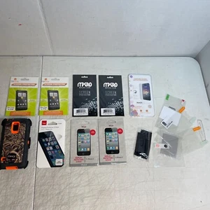 Lotto Custodia Cellulare Mista, Vetro Protezioni Schermo Accessori Casuali - Foto 1 di 7