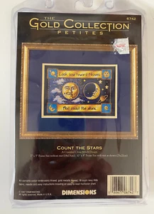 Gezähltes Kreuzstich Set Sterne Mond Sonne Dimensions Gold Collection Celestial - Bild 1 von 3