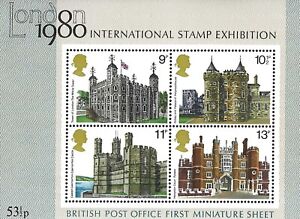 1980 Great Britain Miniature Sheet - British Post Office (First) Mnh