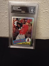 2020 Shohei Ohtani #85TC7 Topps Chrome 1985 Style Refractor Graded 10 GEM MINT