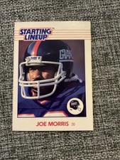 1988 Kenner Starting Lineup Cards Toys Joe Morris