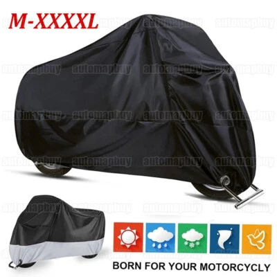 M L XL XXL XXXL Motorradgarage Motorrad Roller Abdeckung Abdeckplane Wasserdicht - Bild 1 von 4