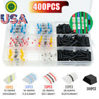 400PCS Waterproof Solder Seal Heat Shrink Wire Butt Terminal Connectors Kit Set