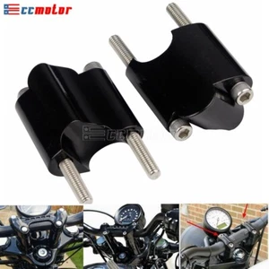 2" Rise 1'' Handlebar Riser Extension Kit For Harley XL1200X Forty-Eight 2010-18 - Picture 1 of 7
