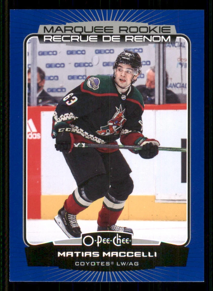 2022-23 O-Pee-Chee Blue #555 Matias Maccelli - Image 1 of 2