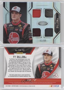 2016 Certified Complete Materials Mirror Silver /99 Ty Dillon #CM-TD