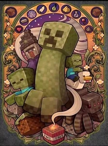 Taladro redondo Minecraft Diamond arte/pintura 30x40 - Imagen 1 de 1