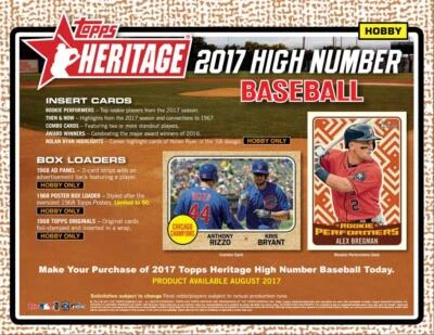 2017 Topps Heritage Singles Pick from List - Image 1 of 2