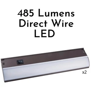 General Electric  Premium Direct Wire 12" LED Under Cabinet Light Fixture 2 Pack - Picture 1 of 1