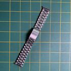 Vintage 18Mm-22Mm Bambi Big Bead Stainless Steel Watch Bracelet / Band 74