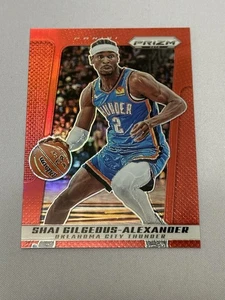 2024-25 Panini Prizm Deca Red Prizm Shai Gilgeous-Alexander /199 Thunder #13 - Picture 1 of 2