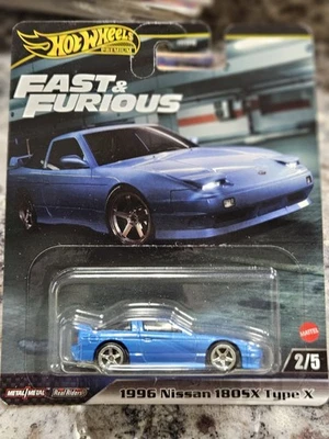 Hot Wheels 2024 Premium Fast & Furious Tokyo Drift 1996 Nissan 180SX Type X Blue - Image 1 of 3