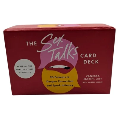 Baraja de cartas The Sex Talks de Vanessa Marin LMFT 90 indicaciones profundizar la conexión Foto 1 de 3