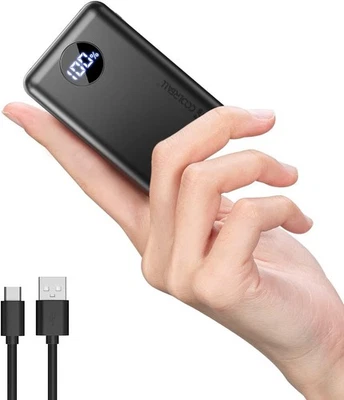 Power Bank 20000mAh, 22.5W PD & QC4.0 Coolreall Mini Powerbank Ricarica Rapida
