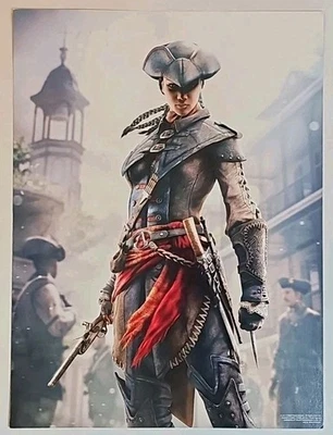 Assassin's Creed 3 Double Sided Poster Aveline / Haytham Kenway - 12" X 16" - Image 1 of 2