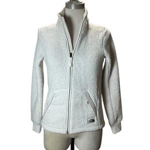 The North Face Cream Sherpa Campshire Zip Front Jacket Women’s XS Coat - Bild 1 von 10