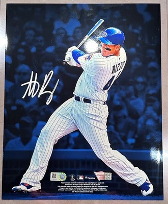 Foto autografiada 8x10 de Anthony Rizzo fanáticos y hologramas de la MLB Cachorros, Yankees de Nueva York Foto 1 de 4