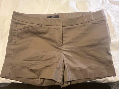 Pantalones Cortos Mujer Marca Mossimo, Talla 8, NUEVO con Etiqueta, Gris, Puños, Elásticos Foto 1 de 4