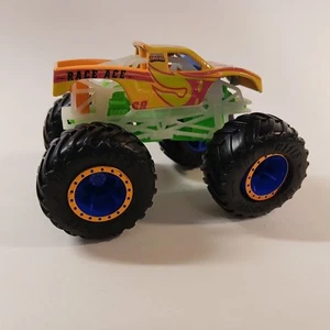 Hot Wheels Race Ace Monster Truck Classic Collectible Neon Green Orange Kids Car - Picture 1 of 8
