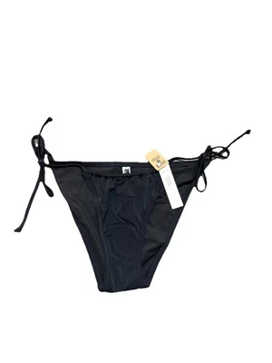 Victoria’s Secret PINK Black Side Tie Brazilian Cheeky Bikini Bottom Large NWT - Image 1 of 4