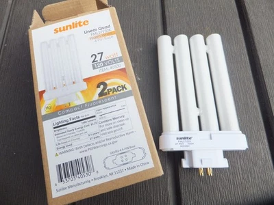 Open Box - 1 Sunlite Linear Quad FML27/30K Warm White 4 Pin Base 27W Fluorescent - Image 1 of 4