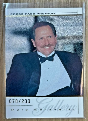 "Rare" Dale Earnhardt 2004 Press Pass Premium Gallery Gold Card #DEG1 SN 078/200 - Image 1 of 2