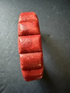 Vintage Red Coral Stretch Beaded Bracelet Coastal Beachy Boho Festival Casual - Picture 1 of 6