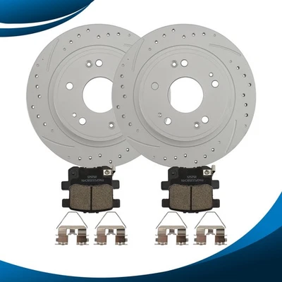 Pastillas de frenos rotores perforados para Honda Accord Acura TSX 2009-2017 Foto 1 de 4