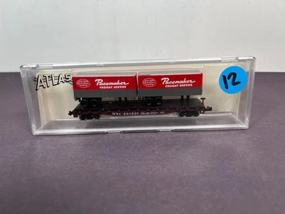Atlas N Scale Train 3750 Piggyback Flat Car Trailers NYC PACEMAKER 481237 - Image 1 of 4