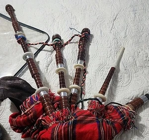 Gaitas Raras De Colección Ver Descripción Música Bolso de Cuero Irlandés Tubos de Madera - Imagen 1 de 19