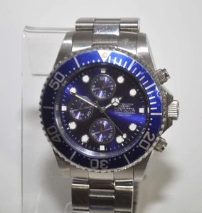 Invicta 1769 Mens Pro Diver Blue Dial 43mm Chronographl Watch - Picture 1 of 4