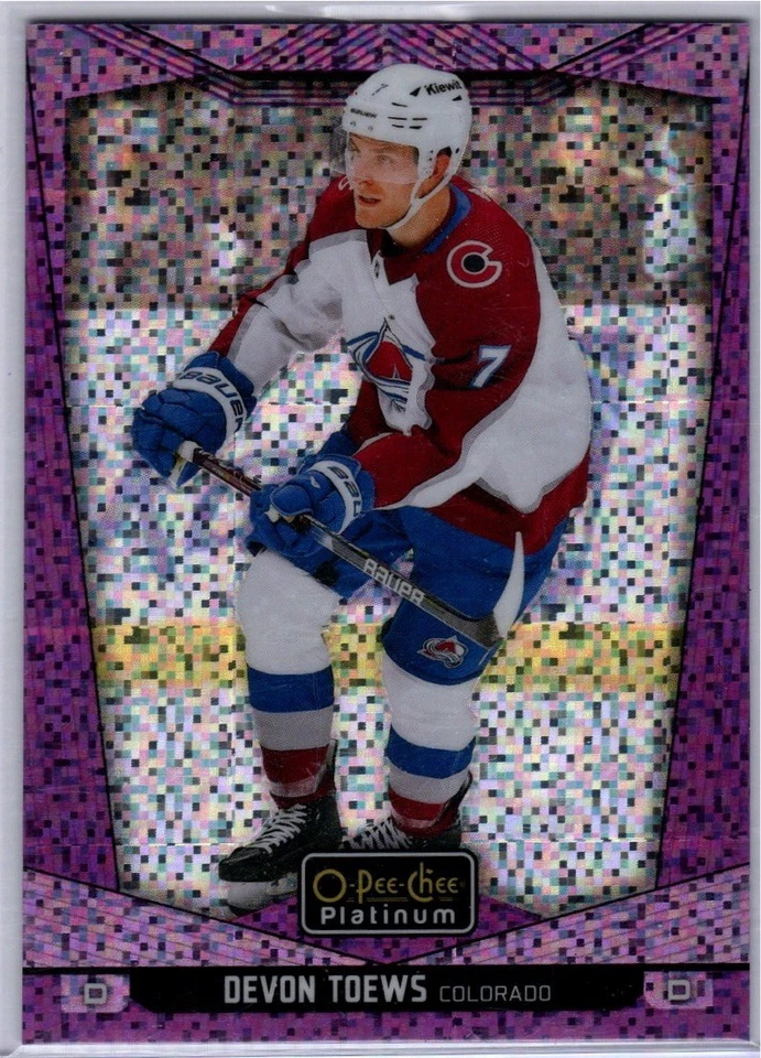 2024-25 O-Pee-Chee Platinum #50 Devon Toews Violet Pixels #/299 - Image 1 of 1