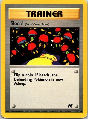 Sleep! (Rocket's Secret Machine) Common Team Rocket Unlimited 79/82 HP - Image 1 of 2