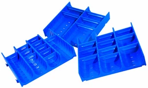 Muldenteile blau - Schubladeneinsatz - Einteilungsmaterial - Kompaktmulden - Bild 1 von 4