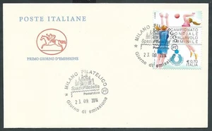 2014 ITALIA FDC CAVALLINO MONDIALI DI PALLAVOLO NO TIMBRO ARRIVO - CG - Picture 1 of 1