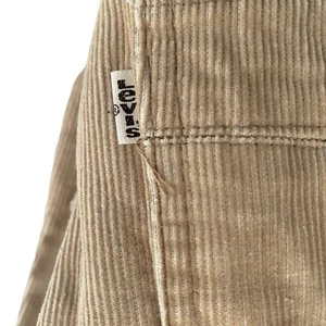 VTG 60's/70's Levi's 504 Corduroy Pants White Tab Boot/Flare Sz 29 Pocket Design - Picture 1 of 13