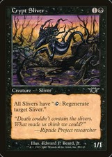 Magic the Gathering MTG 1x Crypt Sliver x1 LP+/NM x 1 Legions 4x Available